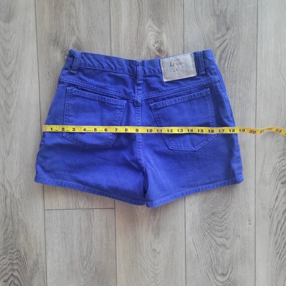 Vintage Moda INTL Denim Purple Blue Shorts - Picture 4 of 4